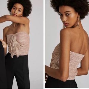 NWOT ANTHROPOLOGIE metallic tube top 2X